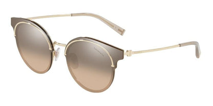 Tiffany TF3061 Round Sunglasses  60213D-PALE GOLD 64-14-140 - Color Map gold