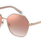 Tiffany TF3081 Irregular Sunglasses  61056F-RUBEDO 59-16-145 - Color Map gold