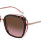 Tiffany TF4160 Square Sunglasses  82879T-HAVANA ON TRANSPARENT PINK 54-19-140 - Color Map havana