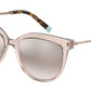 Tiffany TF4176 Cat Eye Sunglasses  83378Z-NUDE TRANSPARENT 55-17-140 - Color Map pink