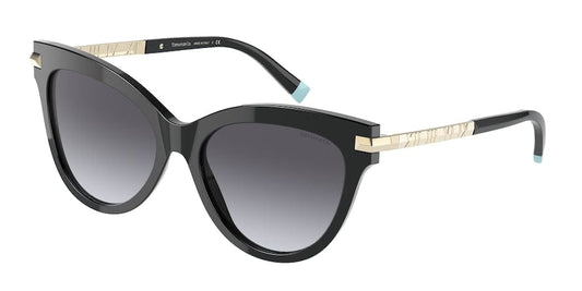 Tiffany TF4182 Cat Eye Sunglasses  80013C-BLACK 55-17-140 - Color Map black