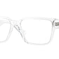 Versace VE3346F Rectangle Eyeglasses  148-Crystal 55-142-16 - Color Map White