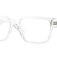 Versace VE3346 Rectangle Eyeglasses  148-Crystal 55-140-16 - Color Map White