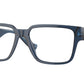Versace VE3346 Rectangle Eyeglasses  5292-Blue Transparent 55-140-16 - Color Map Blue