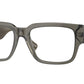 Versace VE3350 Square Eyeglasses  5436-Grey Transparent 55-140-18 - Color Map Grey