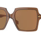 Versace VE4441 Square Sunglasses  5028/O-Transparent Brown 55-140-20 - Color Map Brown