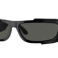 Versace VE4446 Rectangle Sunglasses  536087-Black 67-120-16 - Color Map Black