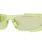 Versace VE4446 Rectangle Sunglasses  541471-Transparent Green 67-120-16 - Color Map Green
