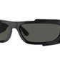 Versace VE4446 Rectangle Sunglasses  GB1/87-Black 67-120-16 - Color Map Black