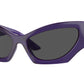 Versace VE4450 Cat Eye Sunglasses  541987-Transparent Violet 60-125-16 - Color Map Violet