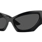 Versace VE4450 Cat Eye Sunglasses  GB1/87-Black 60-125-16 - Color Map Black