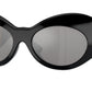 Versace VE4462 Irregular Sunglasses  GB1/6G-Black 58-115-20 - Color Map Black