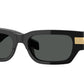 Versace VE4465 Rectangle Sunglasses  GB1/87-Black 53-145-18 - Color Map Black