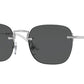 Vogue VO4217S Pilot Sunglasses  323/87-BRUSHED SILVER 52-19-145 - Color Map silver