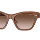 Vogue VO5445S Cat Eye Sunglasses  301013-OPAL BROWN 51-18-135 - Color Map light brown