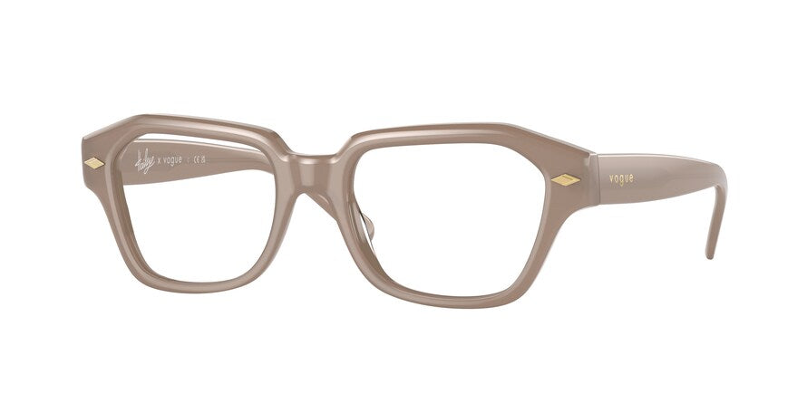 Vogue VO5447F Irregular Eyeglasses  3008-OPAL SAND 51-17-135 - Color Map light brown
