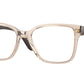 Vogue VO5452 Square Eyeglasses  2884-TRANSPARENT LIGHT BROWN 53-17-140 - Color Map brown