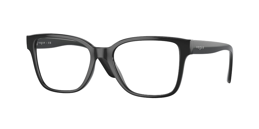 Vogue VO5452 Square Eyeglasses  W44-BLACK 53-17-140 - Color Map black