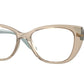 Vogue VO5455 Cat Eye Eyeglasses  2990-TRANSPARENT CARAMEL 53-16-135 - Color Map light brown