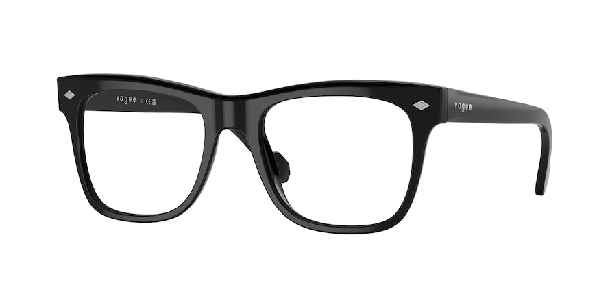 Vogue VO5464 Square Eyeglasses  W44-BLACK 51-18-145 - Color Map black