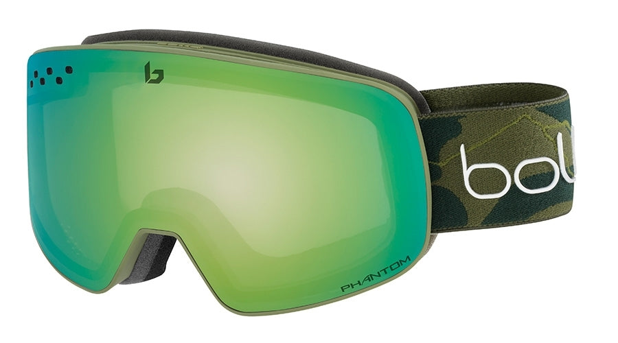 BOLLE NEVADA GOGGLES DAVID WISE SIGNATURE SERIES PHANTOM GREEN EMERALD One Size
