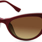 Candies CA1032 Cat Sunglasses 66F-66F - Shiny Red / Gradient Brown