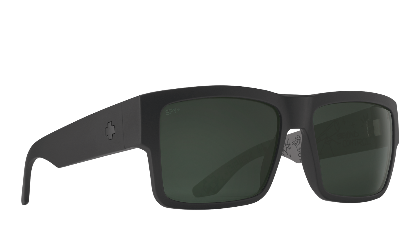 SPY Cyrus Sunglasses Happy Gray Green Gray Crypto 58-17-145