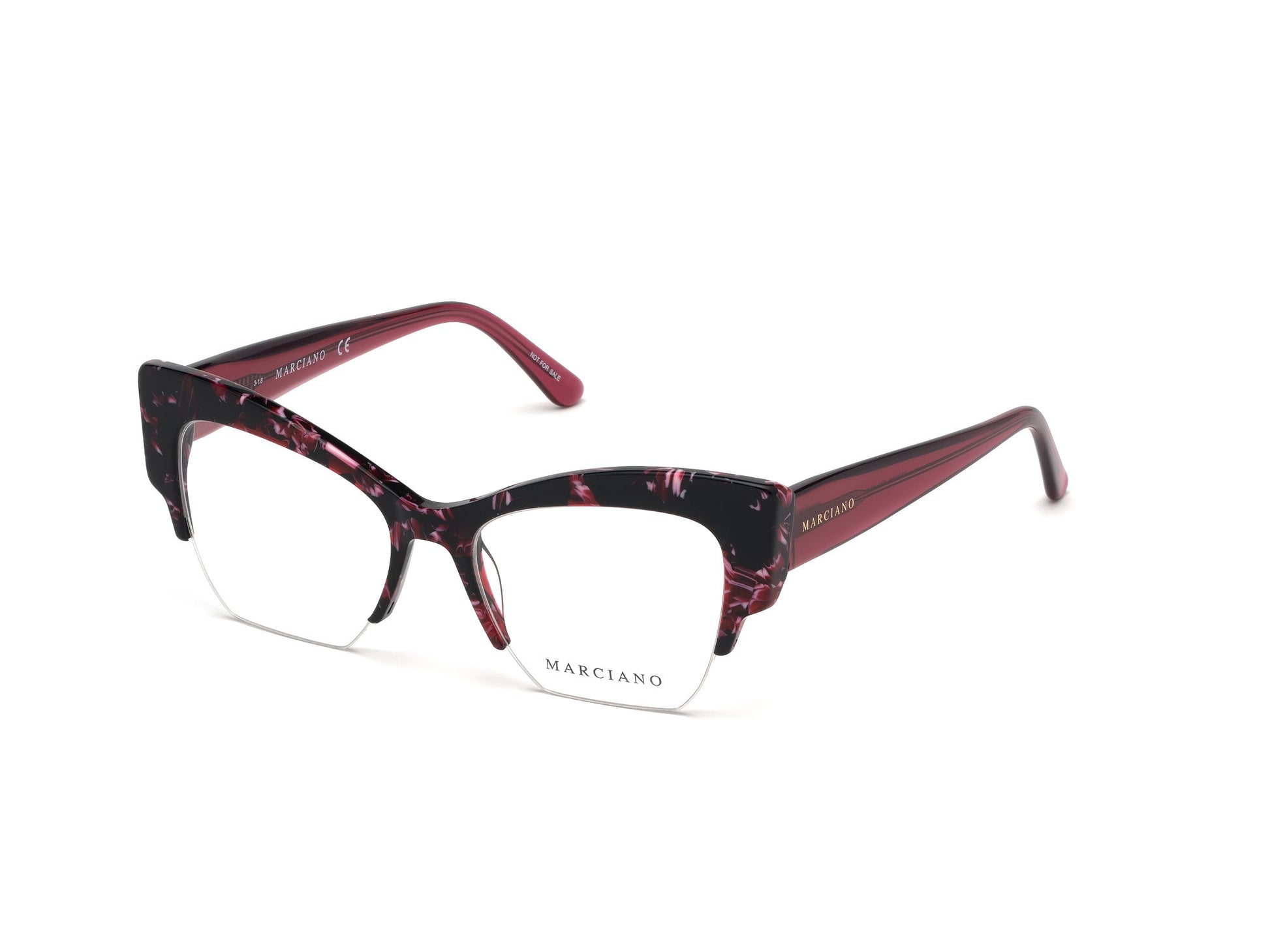 Guess By Marciano GM0329 Geometric Eyeglasses 074-074 - Pink 