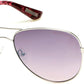 Guess By Marciano GM0754 Pilot Sunglasses 06Z-06Z - Shiny Silver/smoke-Violet Gradient With Light Flash Lens