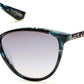 Guess By Marciano GM0755 Cat Sunglasses 90C-90C - Blue Multi/ Smoke Gradient With Light Flash Lens