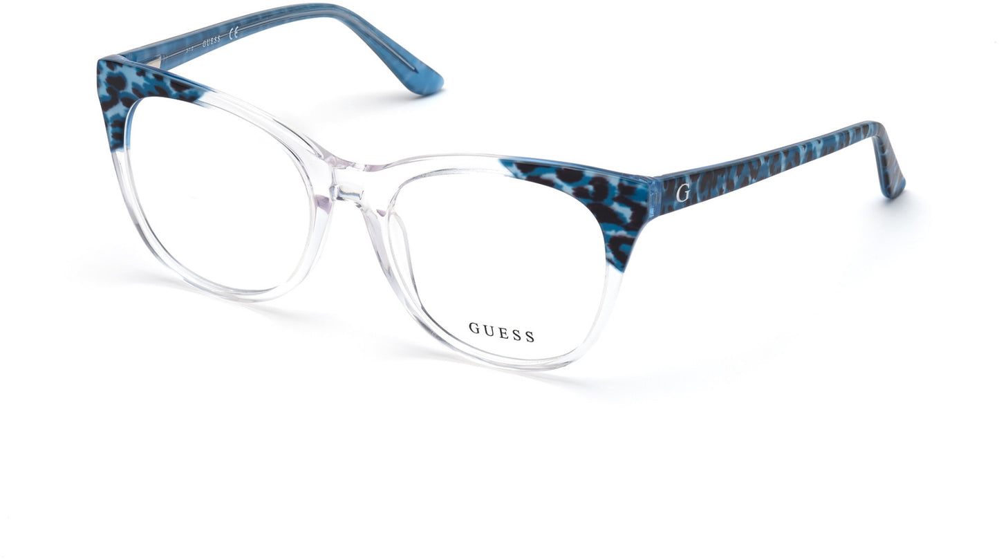 Guess GU2819 Round Eyeglasses 026-026 - Crystal