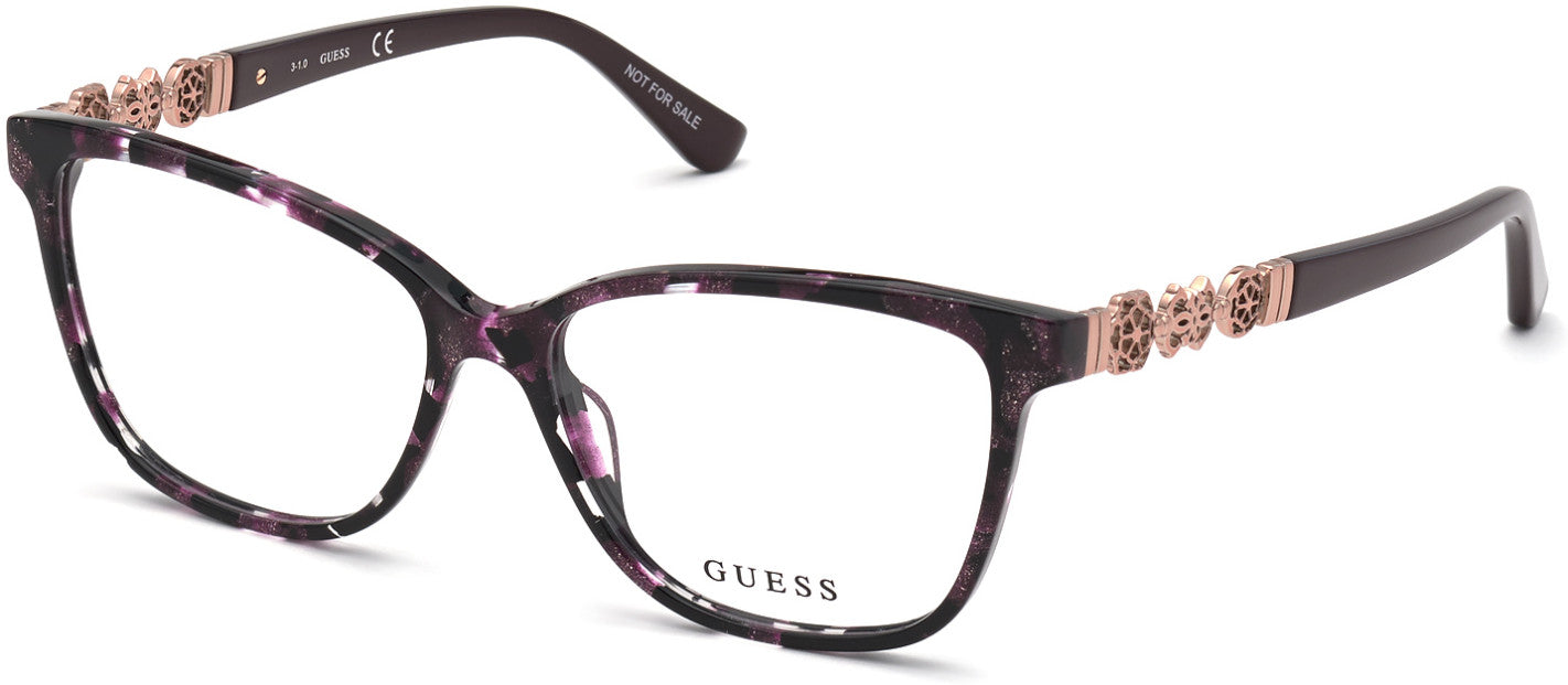 Guess GU2832 Square Eyeglasses 083-083 - Violet
