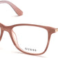 Guess GU2856-S Square Eyeglasses 074-074 - Pink 
