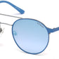 Guess GU3023 Round Sunglasses 86X-86X - Light Blue/other / Blu Mirror