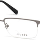 Guess GU50005 Rectangular Eyeglasses 008-008 - Shiny Gunmetal