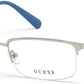 Guess GU50005 Rectangular Eyeglasses 011-011 - Matte Light Nickeltin