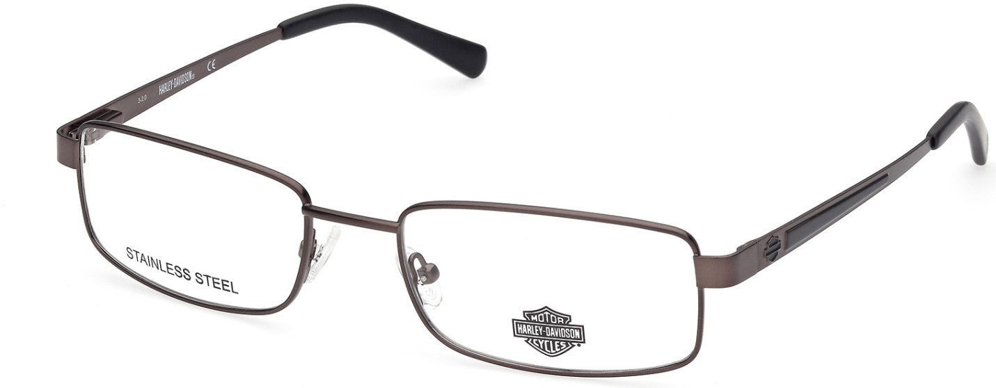 Harley-Davidson HD0883 Rectangular Eyeglasses 009-009 - Matte Gunmetal