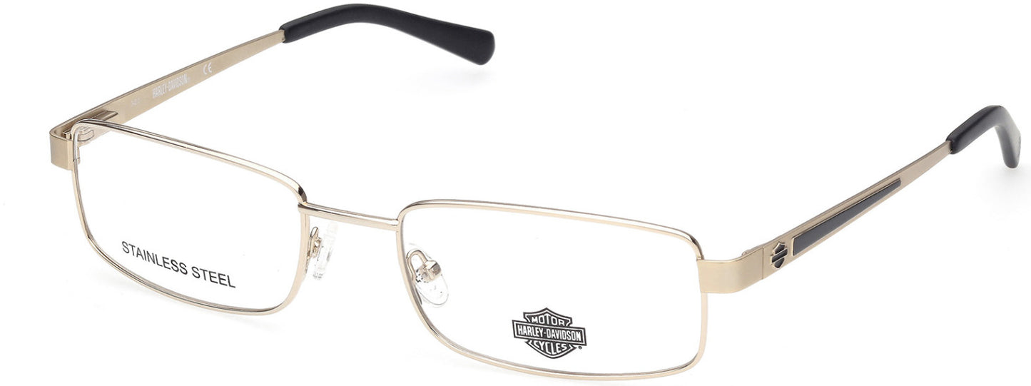 Harley-Davidson HD0883 Rectangular Eyeglasses 032-032 - Pale Gold
