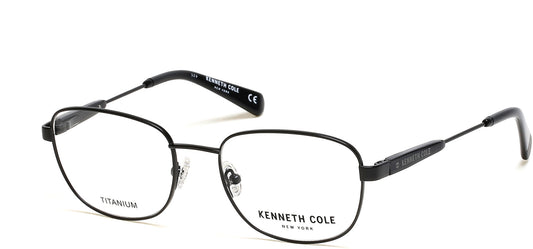 Kenneth Cole New York,Kenneth Cole Reaction KC0299 Geometric Eyeglasses 002-002 - Matte Black