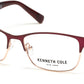 Kenneth Cole New York,Kenneth Cole Reaction KC0317 Rectangular Eyeglasses 070-070 - Matte Bordeaux