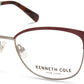 Kenneth Cole New York,Kenneth Cole Reaction KC0329 Square Eyeglasses 075-075 - Shiny Fuxia