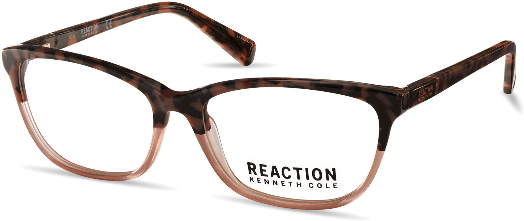 Kenneth Cole New York,Kenneth Cole Reaction KC0849 Rectangular Eyeglasses 072-072 - Shiny Pink