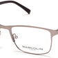 Marcolin MA3013 Geometric Eyeglasses 049-009 - Matte Gunmetal