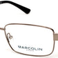 Marcolin MA3015 Geometric Eyeglasses 008-008 - Shiny Gunmetal