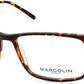Marcolin MA3019 Rectangular Eyeglasses 052-052 - Dark Havana