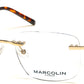 Marcolin MA3021 Square Eyeglasses 032-032 - Pale Gold