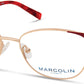 Marcolin MA5021 Round Eyeglasses 028-028 - Shiny Rose Gold