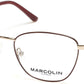 Marcolin MA5024 Cat Eyeglasses 070-070 - Matte Bordeaux