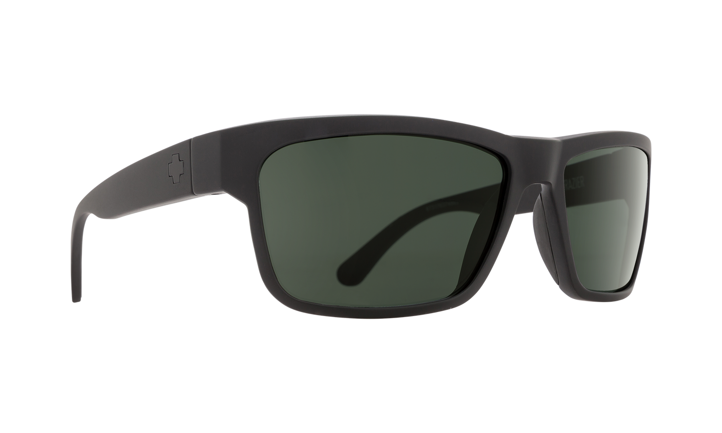 SPY Frazier Sunglasses Happy Gray Green SOSI Black 59-16-127