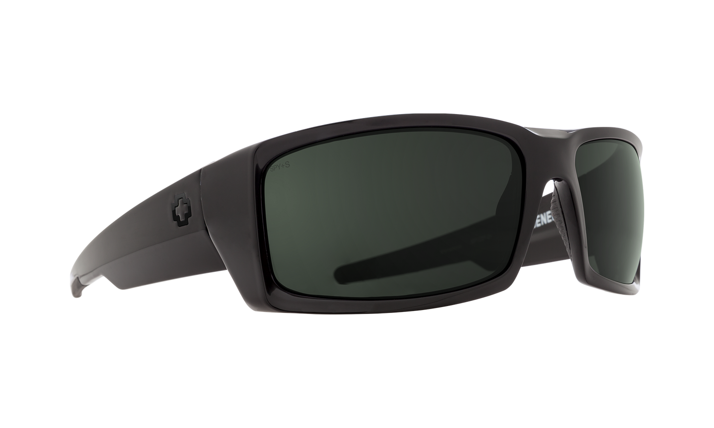 SPY General Sunglasses Happy Gray Green SOSI Black ANSI RX 66-17-125